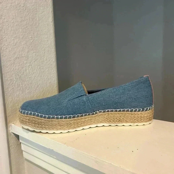 Dr. Scholl's Shoes Womens Sunray Padded Insole Espadrilles Blue Shoes Size 7.5 - Picture 5 of 10